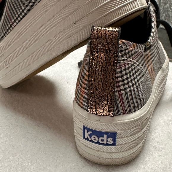 Keds Triple Up Plaid Platform Sneaker - Picture 4 of 10